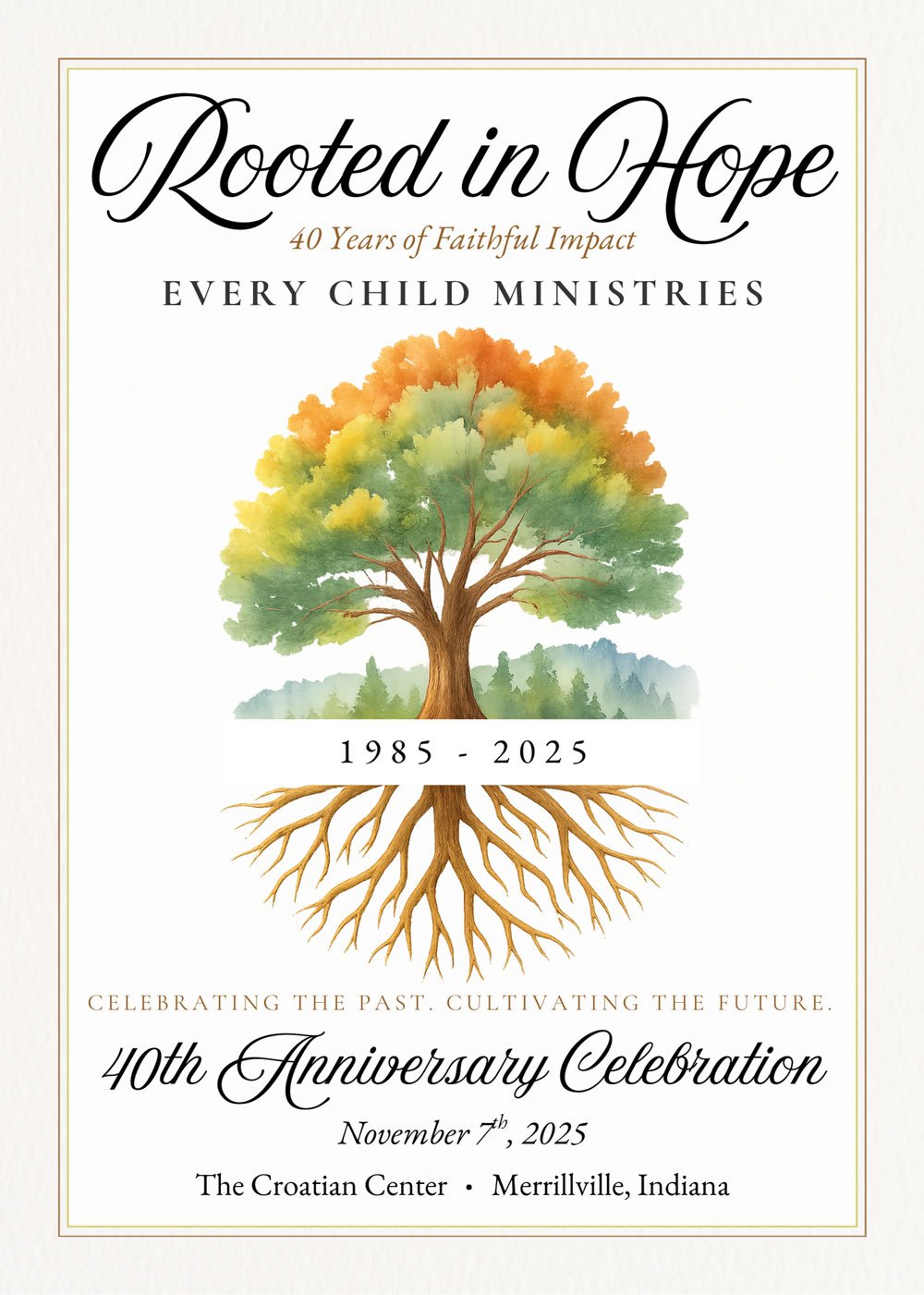 40th Celebration Formal Invitation